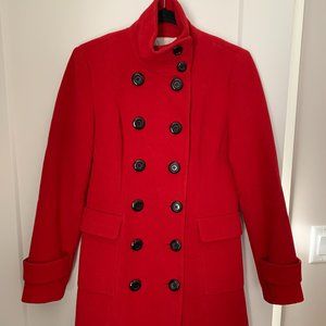 Red Military Style Coat